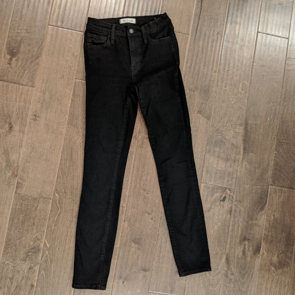 Madewell roadtripper black skinny jeans size 24